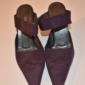 Purple Pointed-Toe Calvin Klein Heels